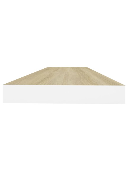 Seinariiulid, 2 tk, tamm ja valge, 80 x 23,5 x 3,8 cm mdf