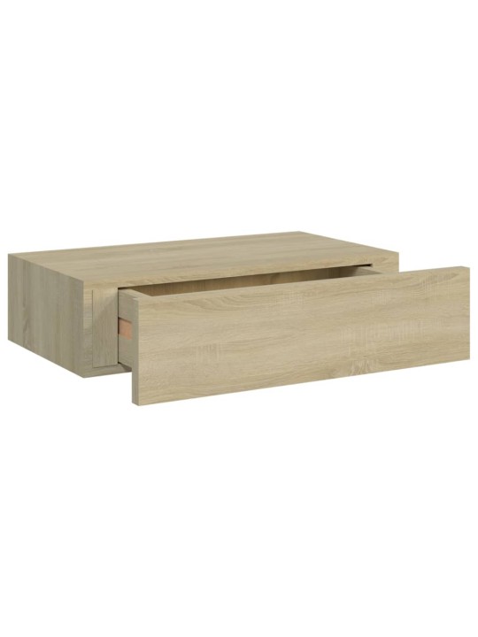 Sahtliga seinariiul, tamm 40x23,5x10 cm mdf