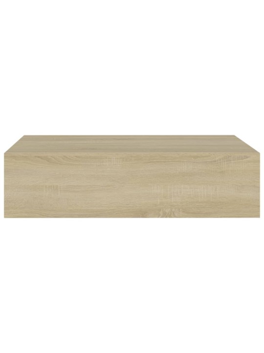 Sahtlitega seinariiulid, 2 tk, tamm, 40 x 23,5 x 10 cm mdf