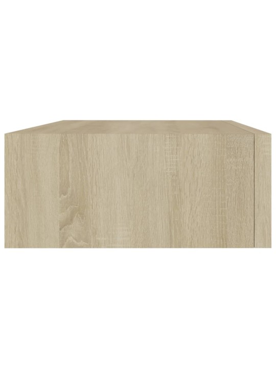 Sahtlitega seinariiulid, 2 tk, tamm, 40 x 23,5 x 10 cm mdf