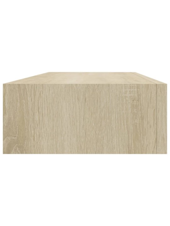 Sahtlitega seinariiulid, 2 tk, tamm, 60 x 23,5 x 10 cm, mdf