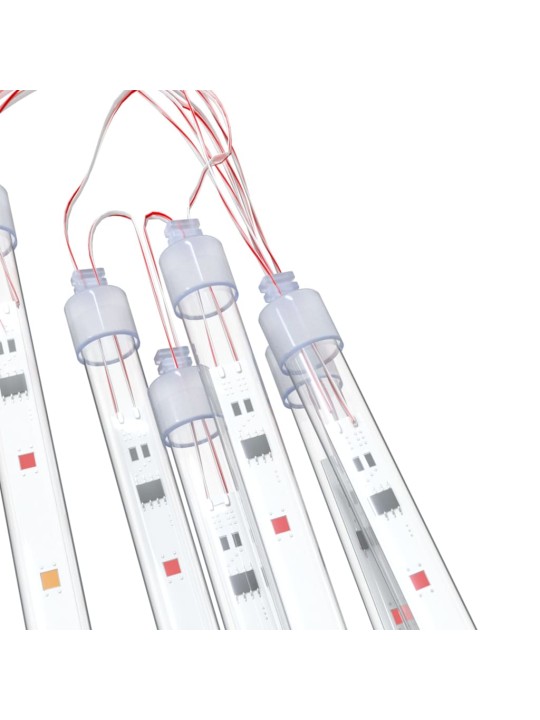 Meteoorvalgusti, 8 tk, 30 cm, värviline, 192 LEDi, tuppa/õue