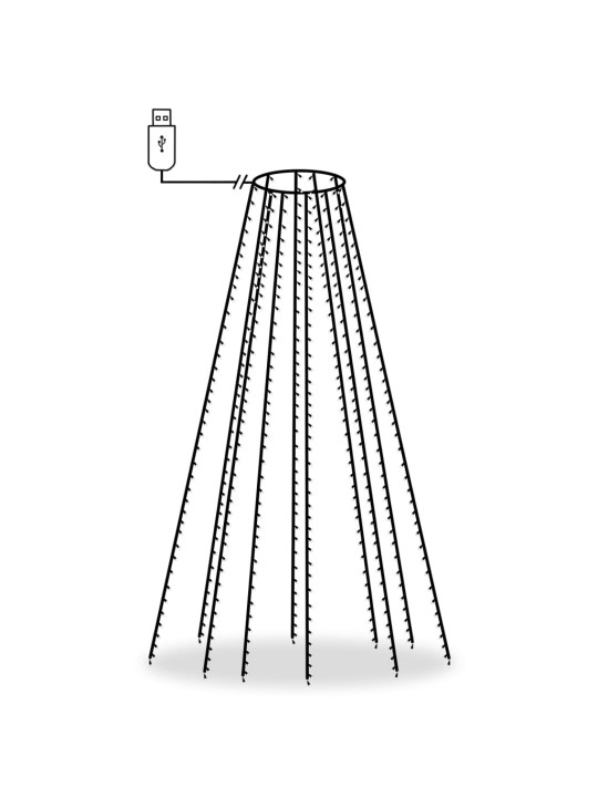 Kuusetuled, võrk, 400 LEDi, külm valge valgus, 400 cm