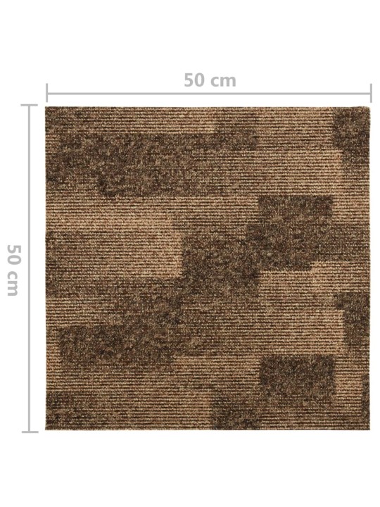 Põrandavaiba plaadid 20 tk, 5 m², pruun