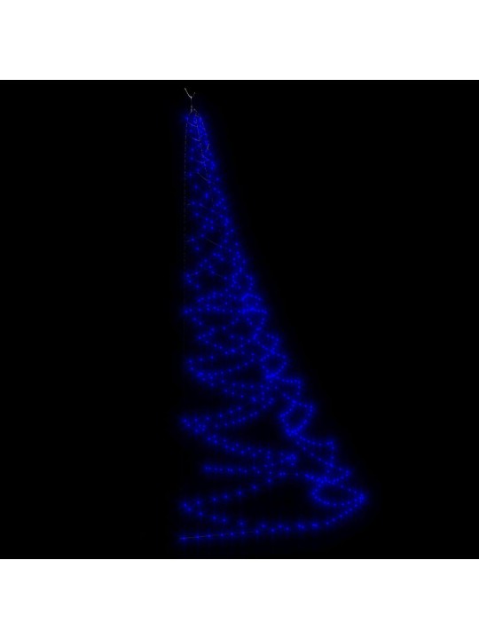 Seinapuu metallkonksudega, 720 LEDi, sinine, 5 m, tuppa/õue