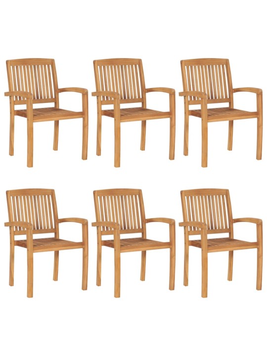Virnastavad aiatoolid, 6 tk, tiikpuu