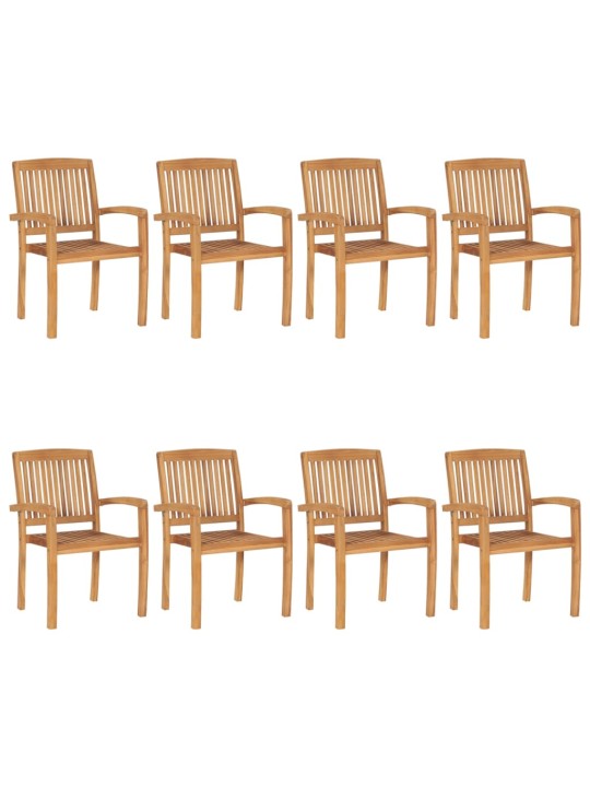 Virnastatavad aiatoolid, 8 tk, tiikpuu