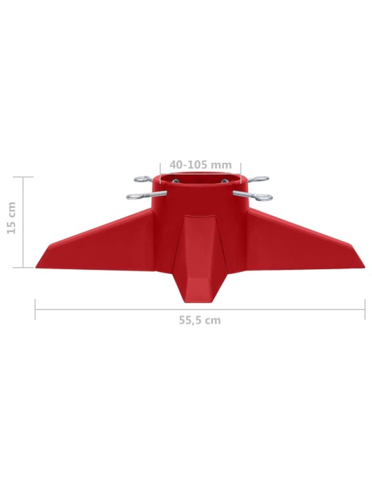 Jõulukuuse alus, punane, 55.5x55.5x15 cm