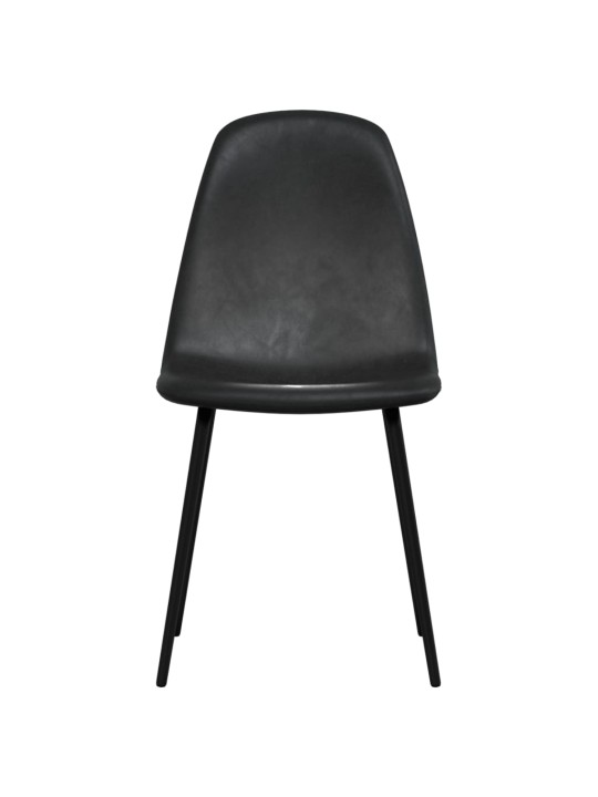 Söögitoolid, 6 tk must, kunstnahk