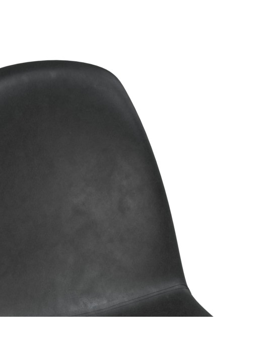Söögitoolid, 6 tk must, kunstnahk