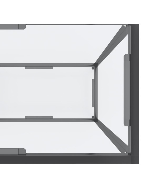 Konsoollaud, läbipaistev, 180 x 35 x 75,5 cm, karastatud klaas