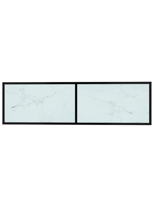 TELERIALUS, VALGE MARMOR, 140 X 40 X 40,5 CM, KARASTATUD KLAAS