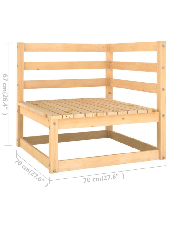 6-osaline aiamööbli komplekt, männipuit