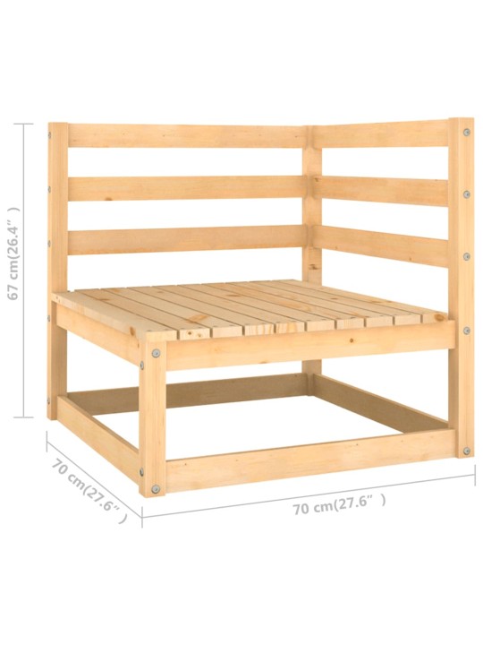 12-osaline aiadiivanikomplekt patjadega, männipuit