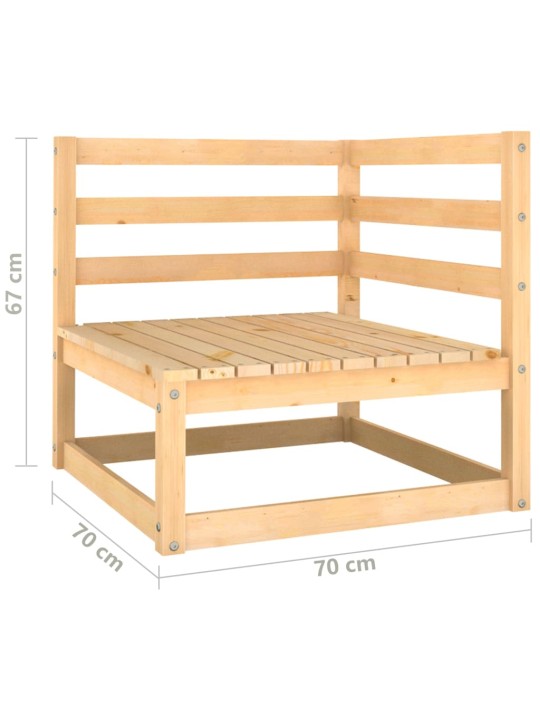 12-osaline aiadiivanikomplekt patjadega, männipuit