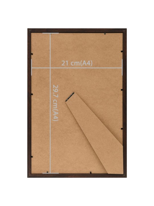 Pildiraamikomplekt 3 tk, lauale, must, 21 x 29,7 cm, mdf