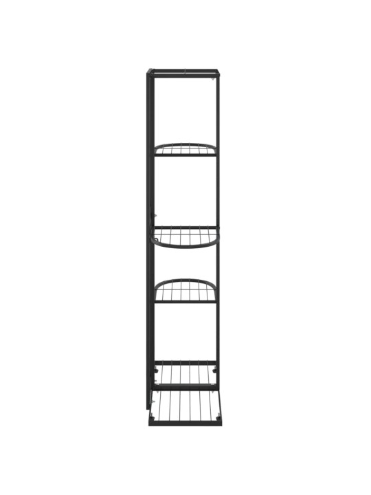 5-korruseline lillealus, 43x22x98 cm, must, metall