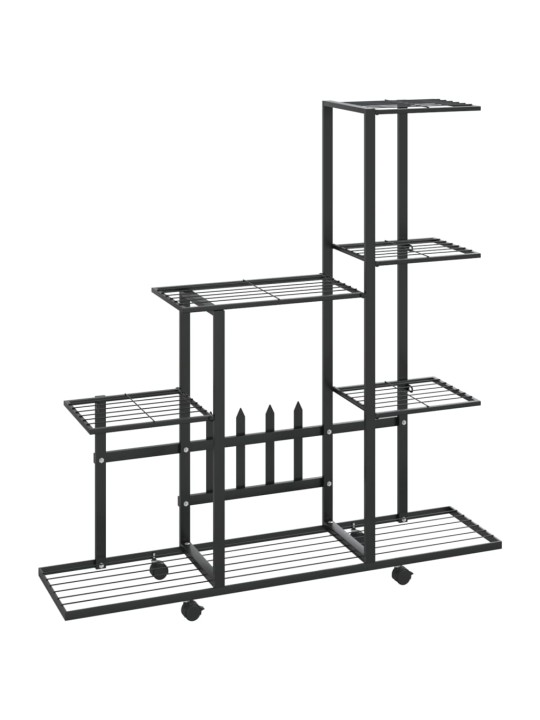 Lillealus ratastel, 94.5x25x92.5 cm, must, metall