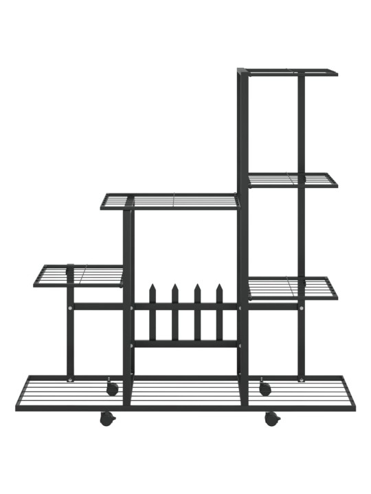 Lillealus ratastel, 94.5x25x92.5 cm, must, metall