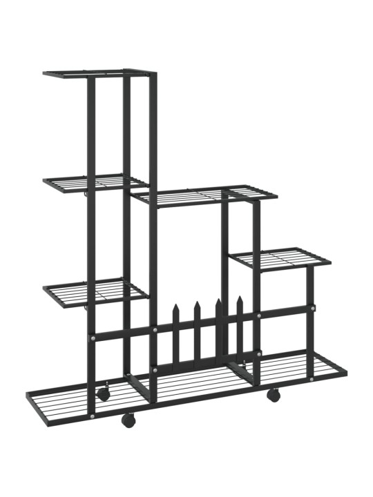 Lillealus ratastel, 94.5x25x92.5 cm, must, metall