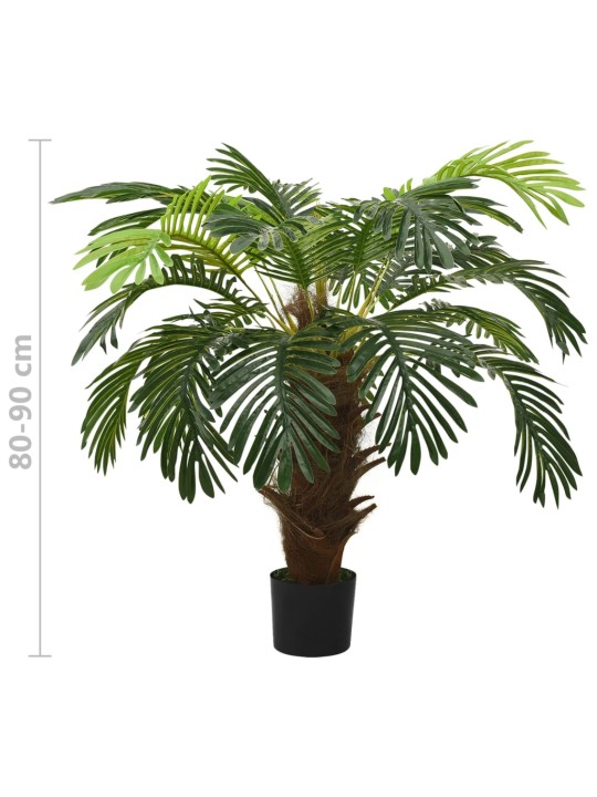 Kunsttaim sago palm lillepotiga, roheline, 90 cm