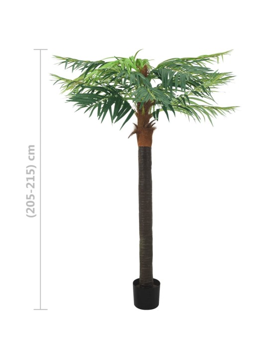 Kunsttaim, datlipalm lillepotiga, 215 cm, roheline