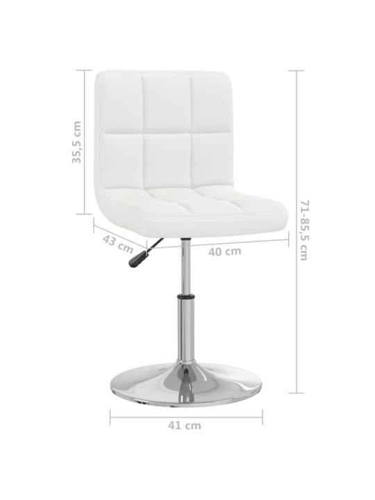SÖÖGITOOLID 2 TK, VALGE, KUNSTNAHK