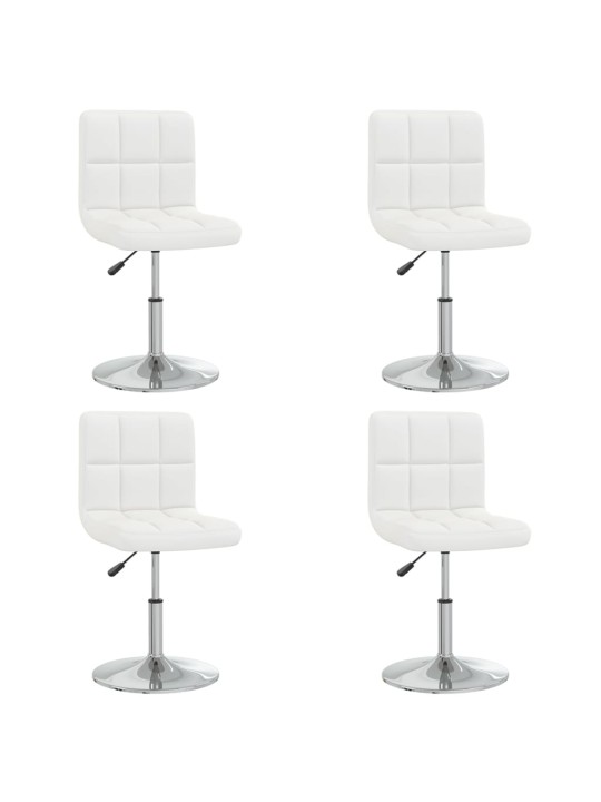 SÖÖGITOOLID 4 TK, VALGE, KUNSTNAHK