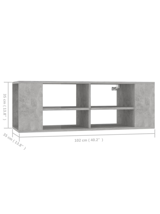 SEINA TELERIKAPP, BETOONHALL, 102 X 35 X 35 CM, TEHISPUIT