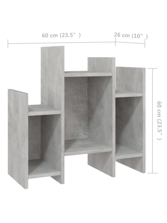 Kummut, betoonhall, 60 x 26 x 60 cm, puitlaastplaat