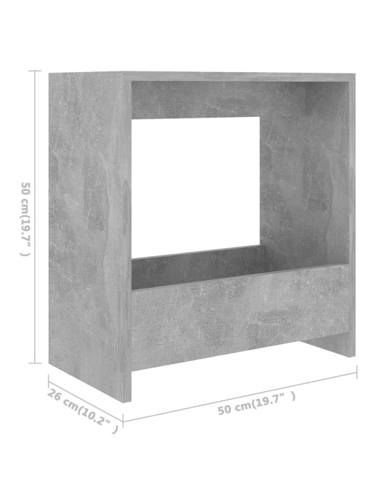 Lisalaud, betoonhall, 50 x 26 x 50 cm, puitlaastplaat