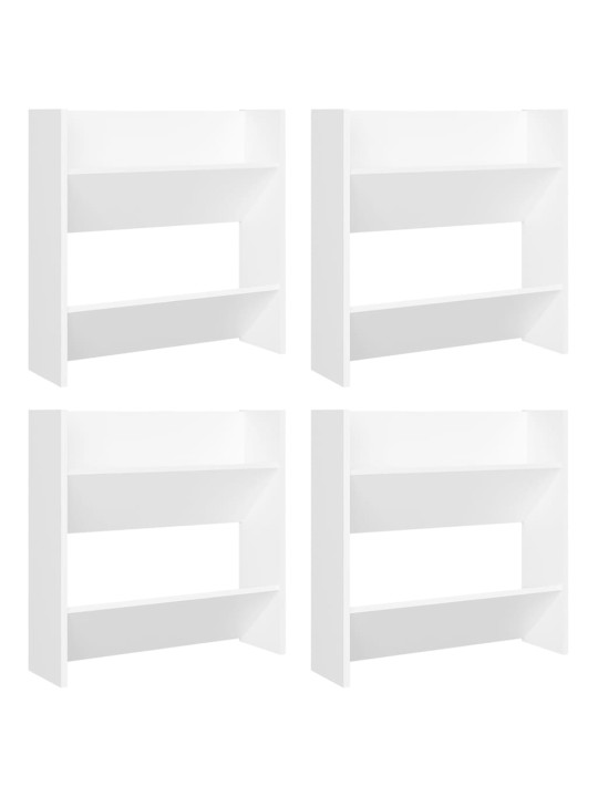 Seina kingakapid 4 tk, valge, 60 x 18 x 60 cm, puitlaastplaat