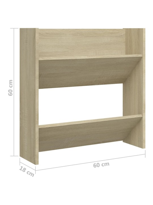 SEINA KINGAKAPP, SONOMA TAMM, 60 X 18 X 60 CM, PUITLAASTPLAAT