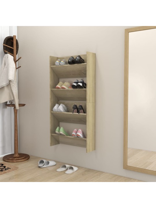 SEINA KINGAKAPID 2 TK,SONOMA TAMM, 60X18X60 CM, PUITLAASTPLAAT