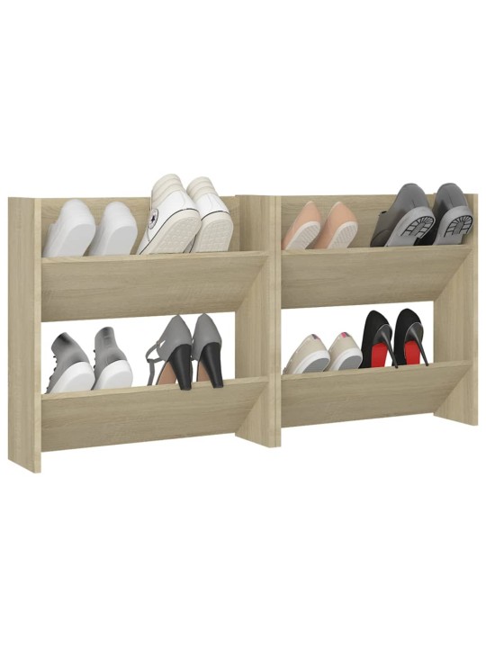 SEINA KINGAKAPID 2 TK,SONOMA TAMM, 60X18X60 CM, PUITLAASTPLAAT