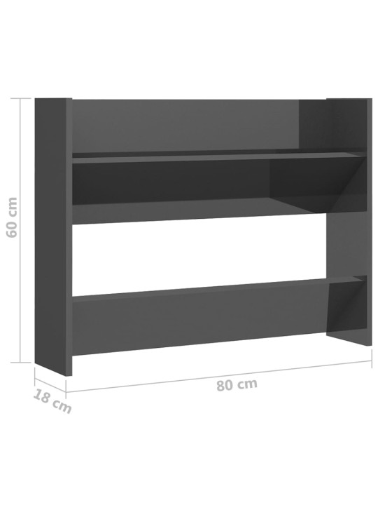 Seina kingakapp, hall, 80 x 18 x 60 cm, puitlaastplaat