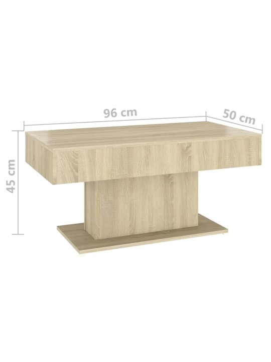 Kohvilaud, sonoma tamm 96x50x45 cm puitlaastplaat