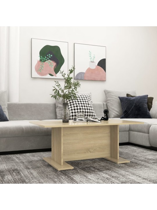 KOHVILAUD, SONOMA TAMM 103,5X60X40 CM PUITLAASTPLAAT