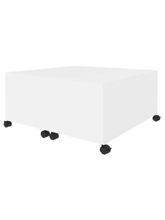 KOHVILAUD, VALGE, 75 X 75 X 38 CM, PUITLAASTPLAAT