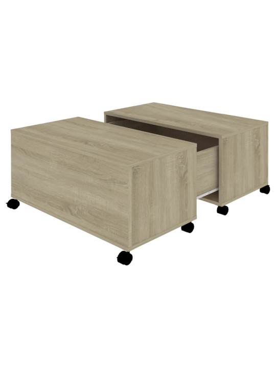 KOHVILAUD, SONOMA TAMM 75X75X38 CM PUITLAASTPLAAT