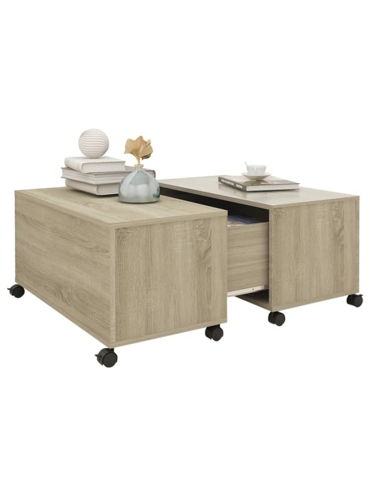 KOHVILAUD, SONOMA TAMM 75X75X38 CM PUITLAASTPLAAT
