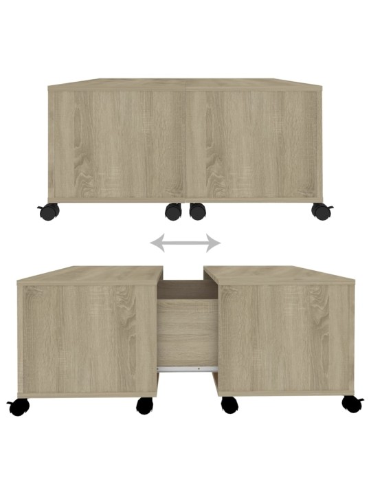 KOHVILAUD, SONOMA TAMM 75X75X38 CM PUITLAASTPLAAT