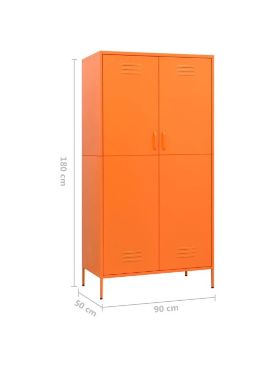 Garderoob, oranž, 90 x 50 x 180 cm, teras