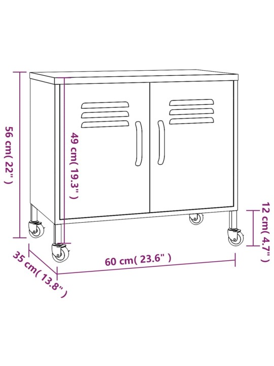 Hoiukapp, tumesinine, 60x35x56 cm, teras