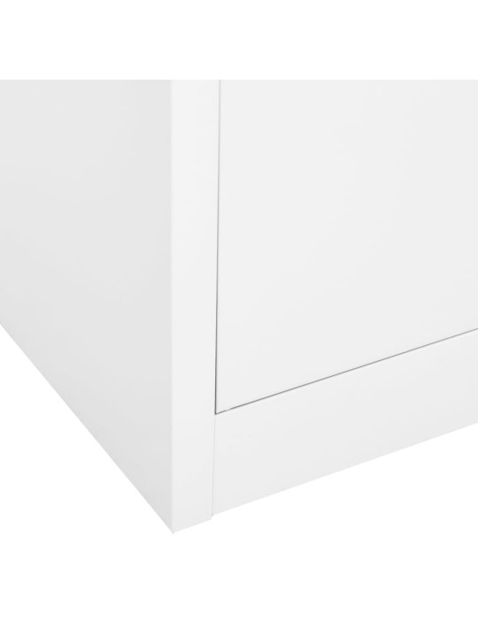 Kontorikapp, valge, 90 x 40 x 180 cm, teras