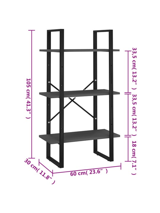 Hoiuriiul, hall, 60 x 30 x 105 cm, puitlaastplaat