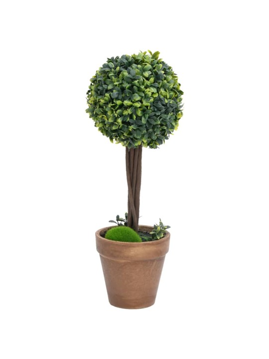 KUNSTTAIM PUKSPUU PALLIKUJULINE POTIGA 2 TK, ROHELINE, 41 CM