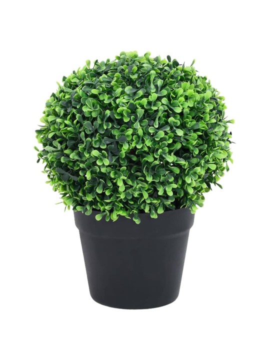 KUNSTTAIM PUKSPUU PALLIKUJULINE POTIGA 2 TK, ROHELINE, 27 CM