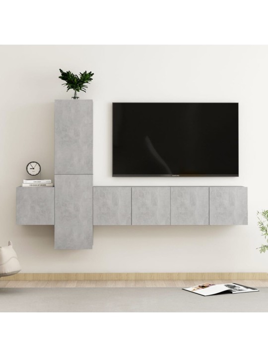 5-osaline telerikappide komplekt, betoonhall, puitlaastplaat