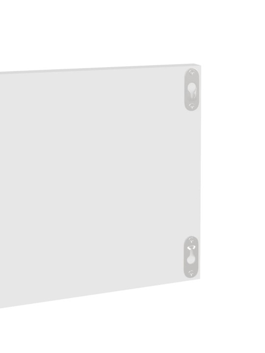 SEINARIIULID 2 TK, VALGE, 80 X 11,5 X 18 CM, PUITLAASTPLAAT